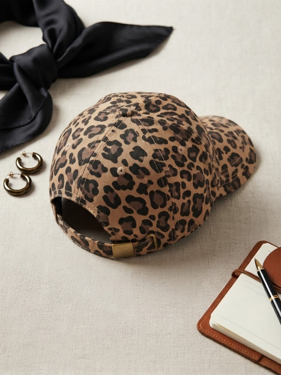 Statement Cap im Leo-Look