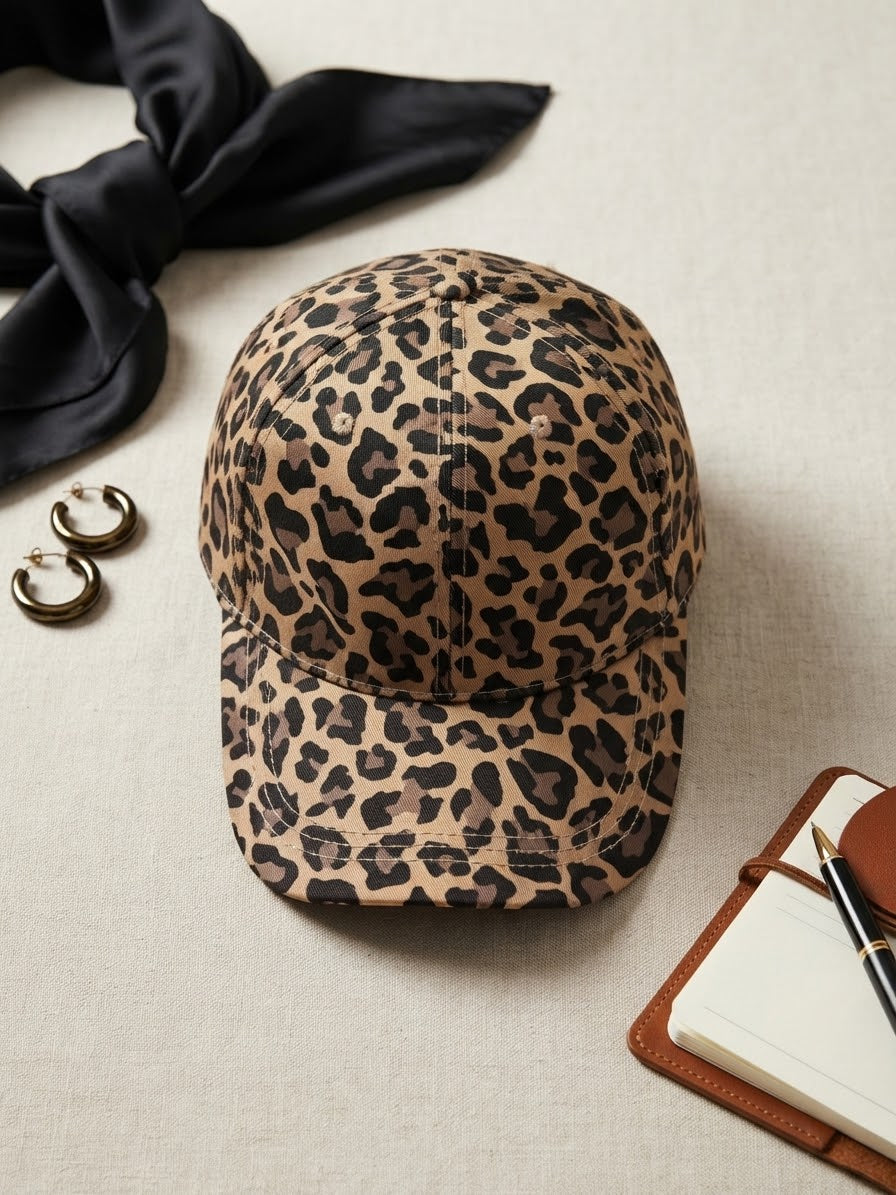 Statement Cap im Leo-Look