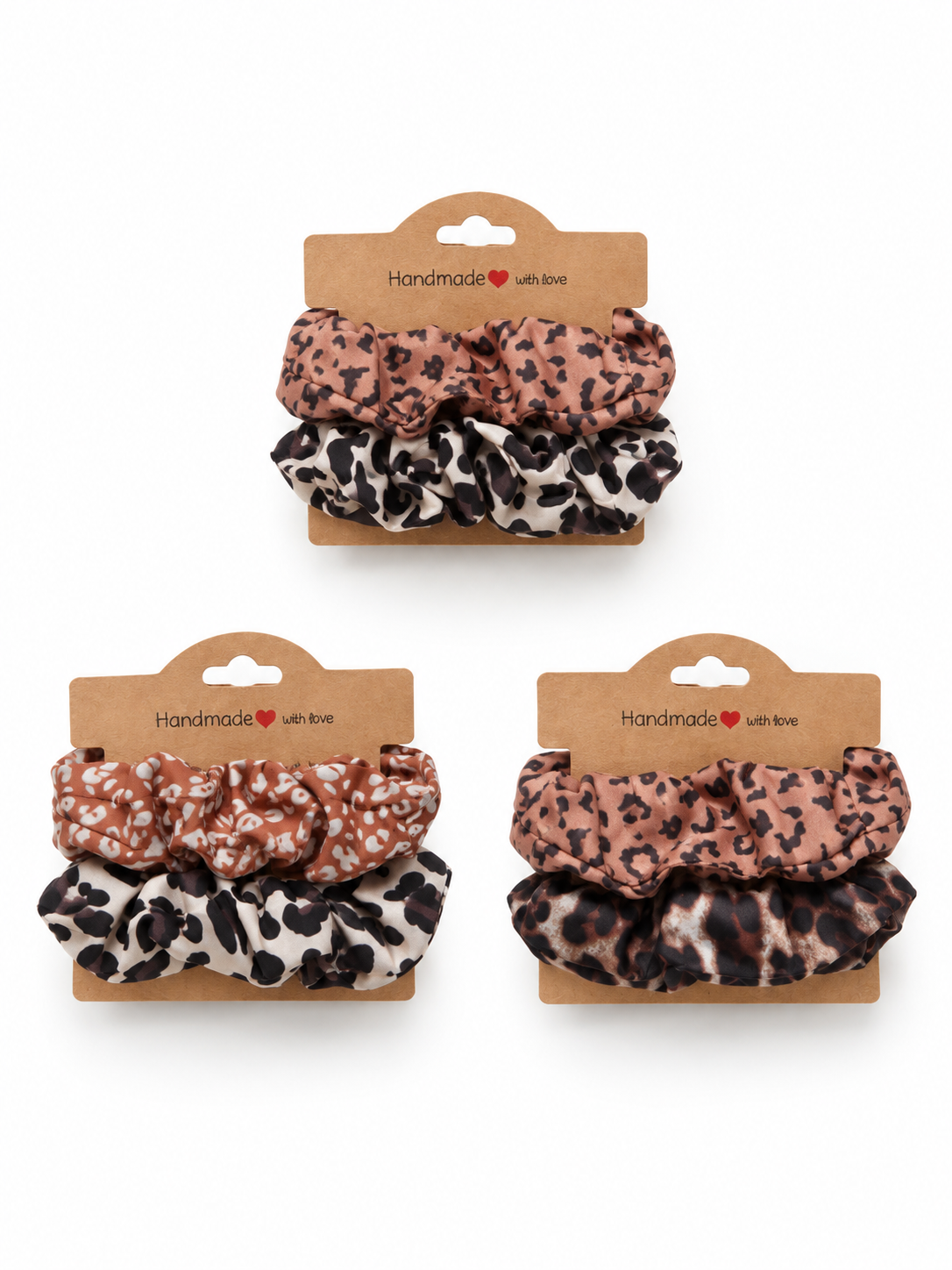 Handmade Scrunchie 2er-Set | Animal Print