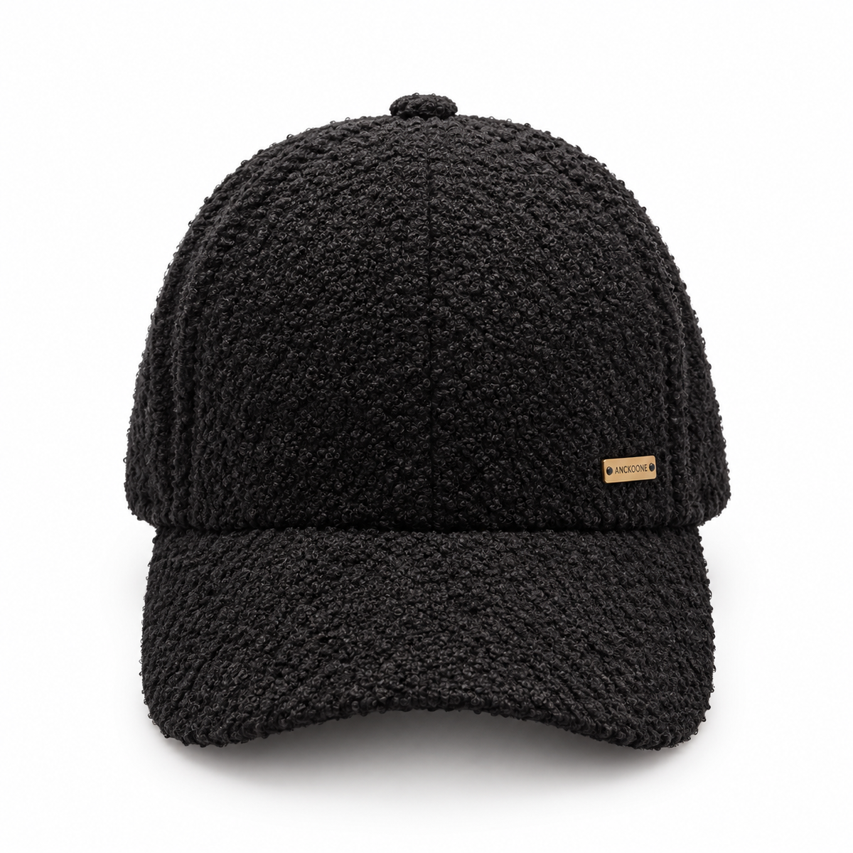 Kuschelige Teddy-Cap in Schwarz