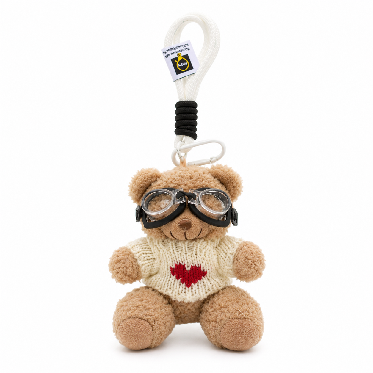 Schlüsselanhänger Teddybär white