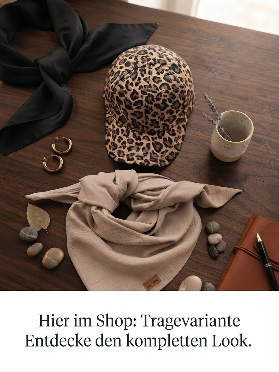 Statement Cap im Leo-Look