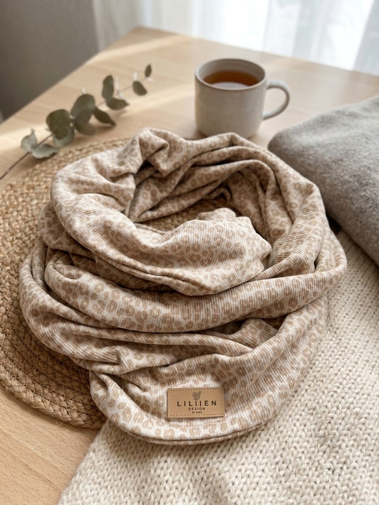 Musselin Loop Leo Beige Jersey