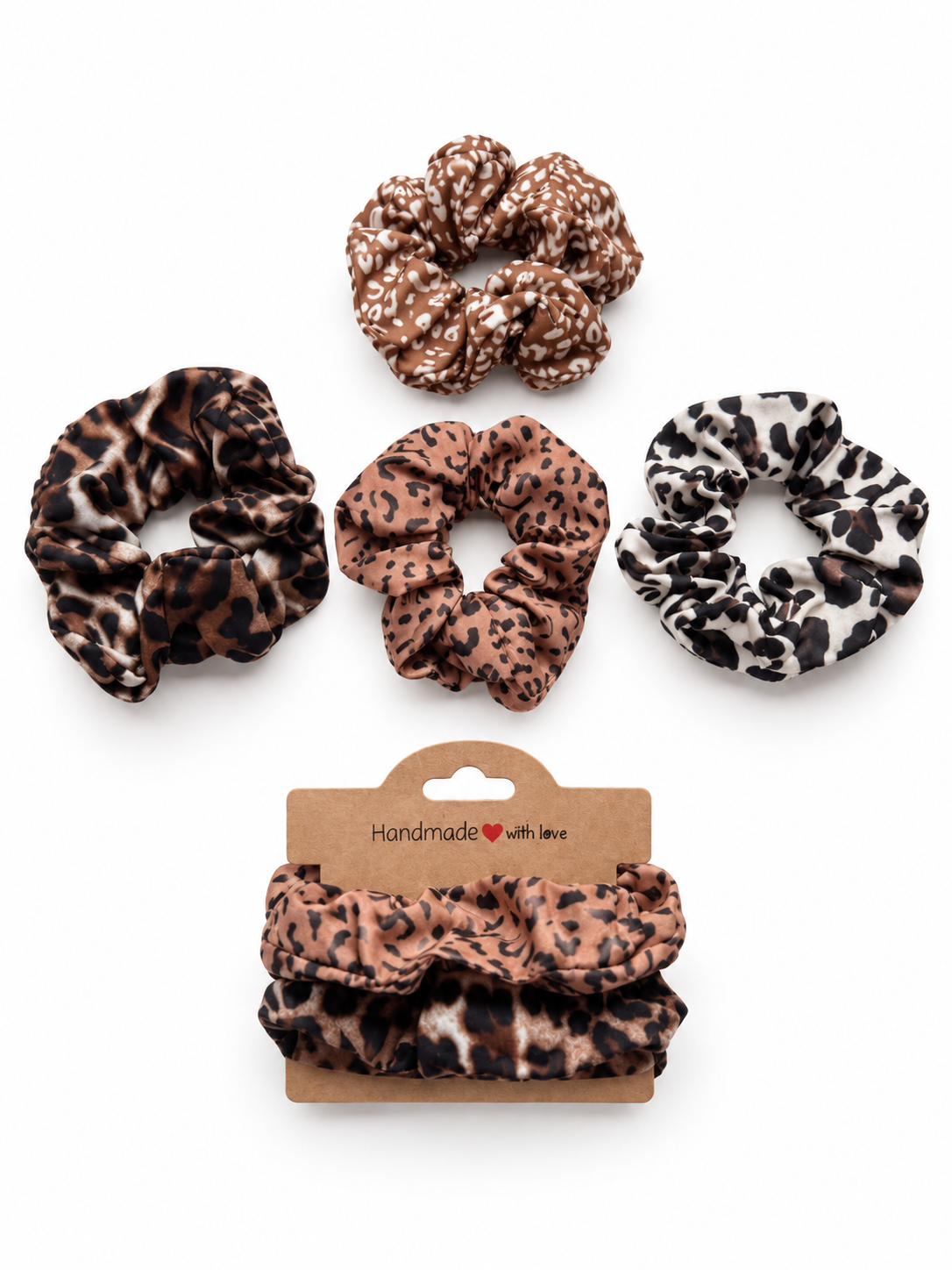 Handmade Scrunchie 2er-Set | Animal Print