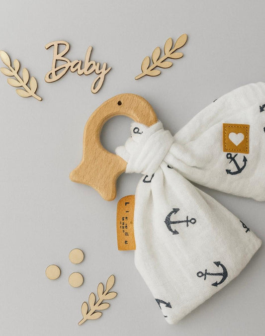 Babyrassel Motorik Beißring Fisch