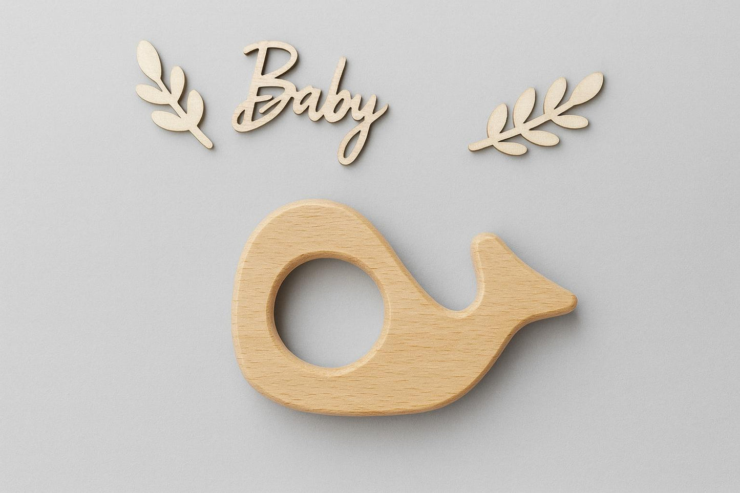 Babyrassel Motorik Beißring Wal